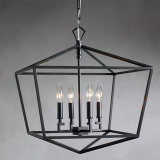 Avveleth Ancien Industriel Métal Lumière Pendentif