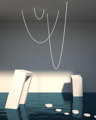 Solara Suspension Courbe Flexible Silicone Laiton