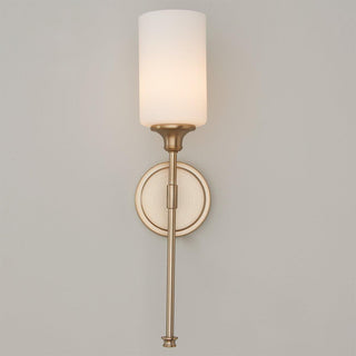 Tracie Ancien Industriel Laiton Verre Applique