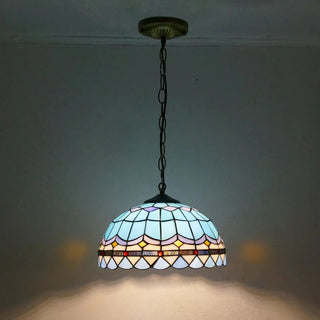 Tiffany Rétro LED Suspension Métal Verre Salle À Manger/Salon