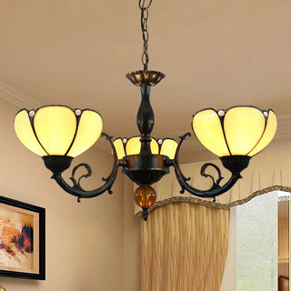 Tiffany Vintage LED Lustre Métal/Verre Salon/Chambre À Coucher