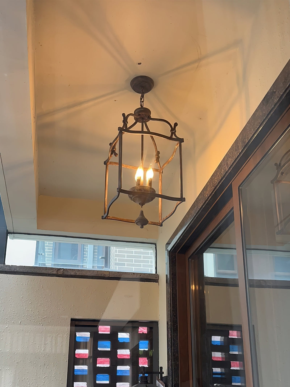 Lirexon Traditionnel Volière Sculpté à la Main Bois Lustre-Cielum