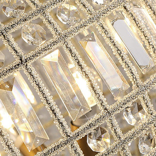 Lustra Lustre Gold Globe Crystal Vintage