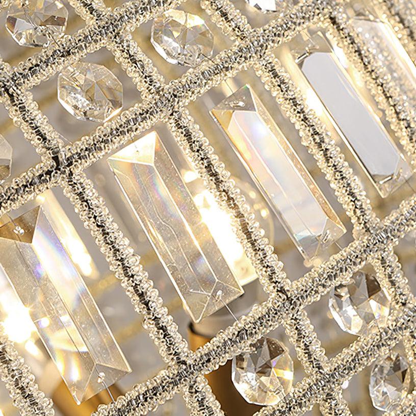 Calaine Lustre Gold Globe Crystal Vintage