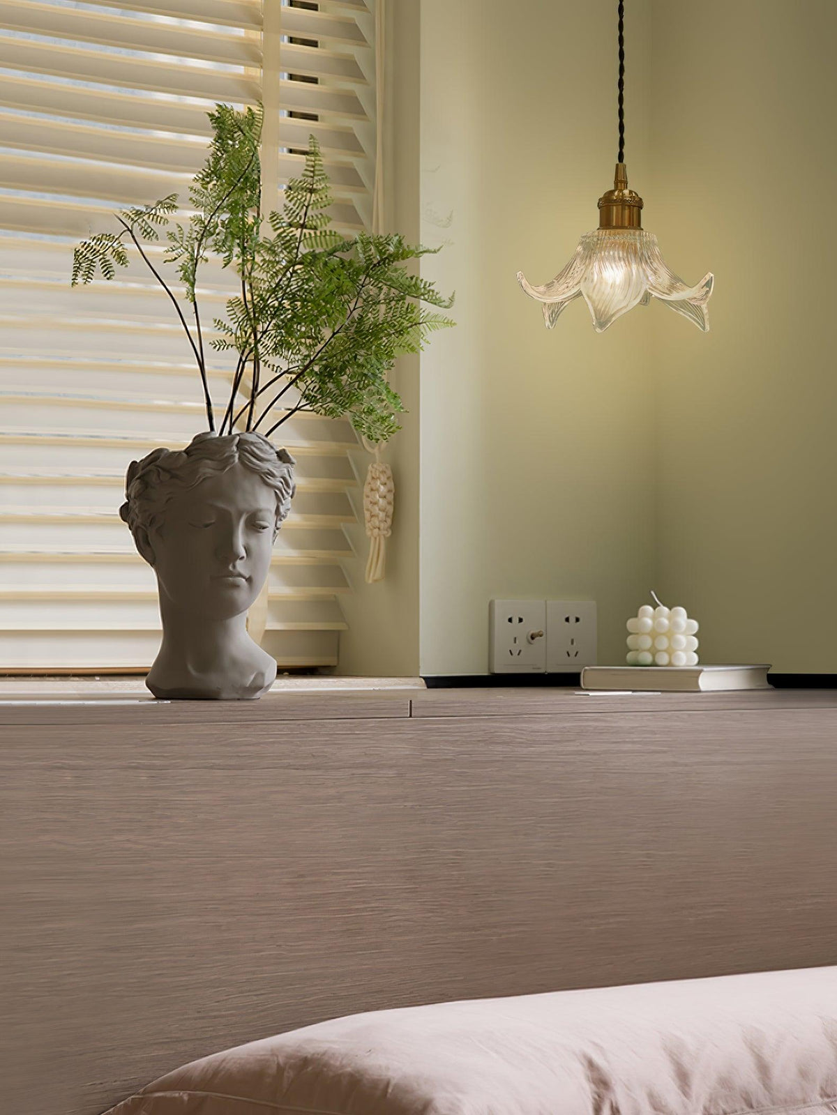 Thaliran Suspension Glam en Laiton et Verre