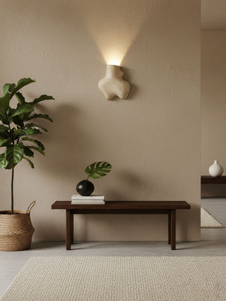 Travertine Abstract Wall Lamp-Neutral Decor