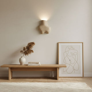 Travertine Abstract Wall Lamp-Neutral Decor