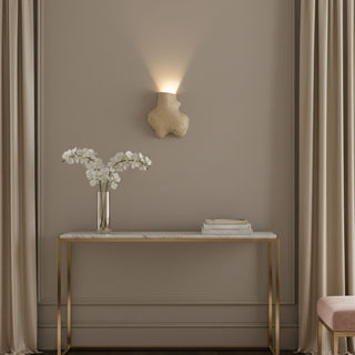 Travertine Abstract Wall Lamp-Neutral Decor