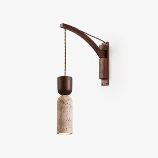 Travertine Fusion Wall Sconce-Neutral Decor