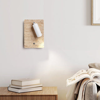 Travertine Axis Directional Sconce-Neutral Decor
