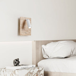 Travertine Axis Directional Sconce-Neutral Decor