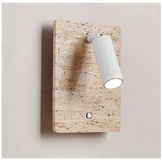 Travertine Axis Directional Sconce-Neutral Decor