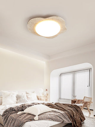 Travertine Cloud Ceiling Lamp-Neutral Decor