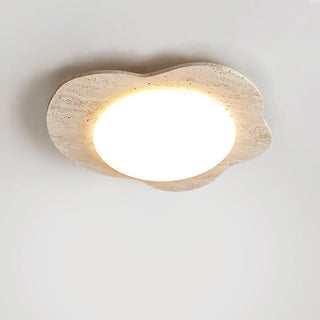 Travertine Cloud Ceiling Lamp-Neutral Decor