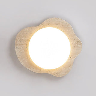 Travertine Cloud Ceiling Lamp-Neutral Decor