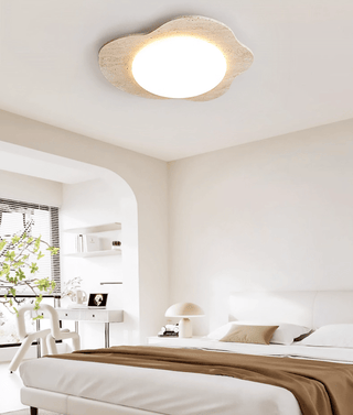 Travertine Cloud Ceiling Lamp-Neutral Decor