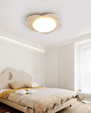 Travertine Cloud Ceiling Lamp-Neutral Decor