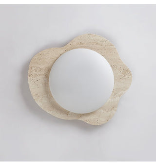 Travertine Cloud Ceiling Lamp-Neutral Decor