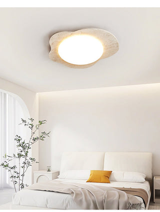 Travertine Cloud Ceiling Lamp-Neutral Decor
