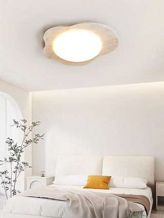 Travertine Cloud Ceiling Lamp-Neutral Decor