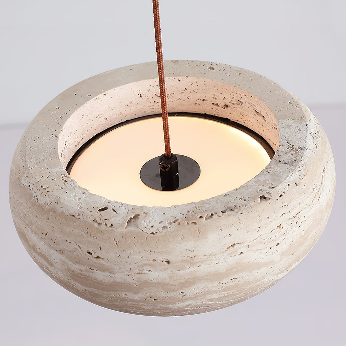 Tova Suspensions en Travertin en Forme de Donut