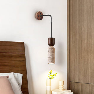 Travertine Fusion Wall Sconce-Neutral Decor