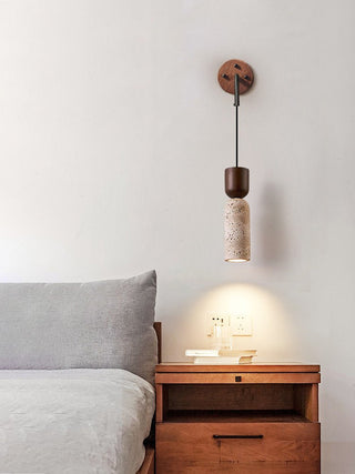Travertine Fusion Wall Sconce-Neutral Decor