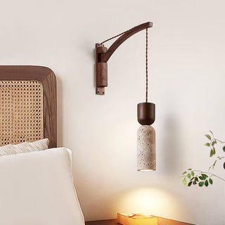 Travertine Fusion Wall Sconce-Neutral Decor