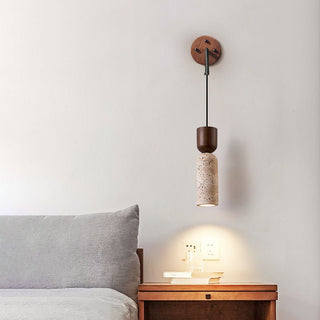 Travertine Fusion Wall Sconce-Neutral Decor