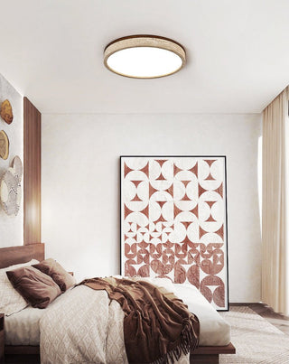 Xoan Plafonnier en Travertin Halo Rond