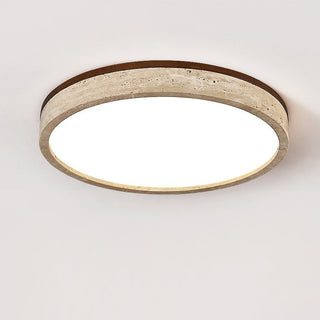 Xoan Plafonnier en Travertin Halo Rond