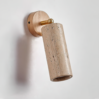 Arvararae Moderne Minimaliste Bois Travertin Applique Murale