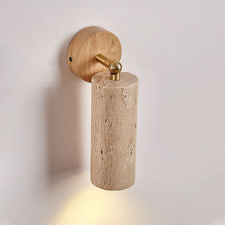 Arvararae Moderne Minimaliste Bois Travertin Applique Murale