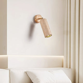 Arvararae Moderne Minimaliste Bois Travertin Applique Murale