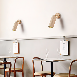 Arvararae Moderne Minimaliste Bois Travertin Applique Murale