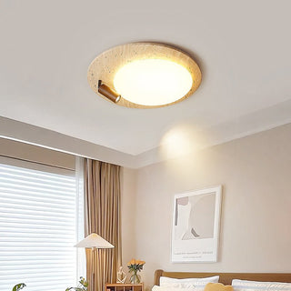 Travertine Oval Knob Ceilling Lamp-Neutral Decor