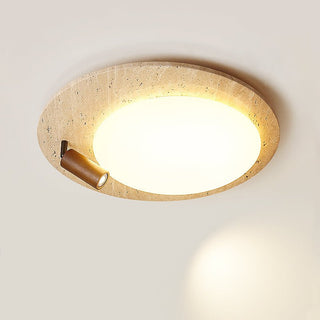 Travertine Oval Knob Ceilling Lamp-Neutral Decor