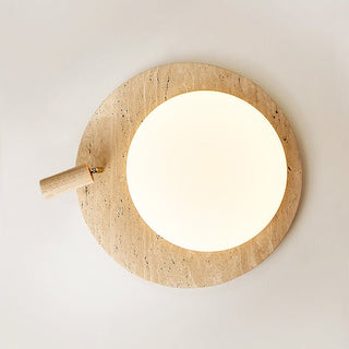 Travertine Oval Knob Ceilling Lamp-Neutral Decor