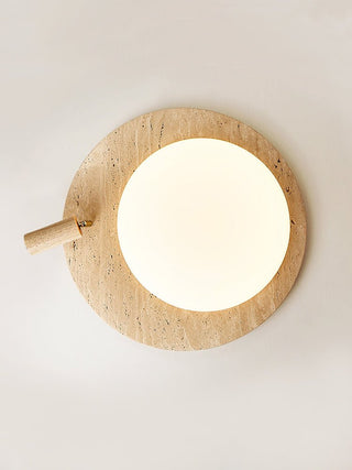 Travertine Oval Knob Ceilling Lamp-Neutral Decor