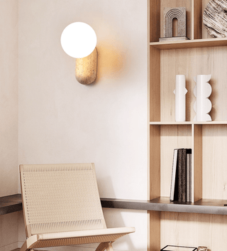 Aeralis Applique Murale Travertine Pebble Murale