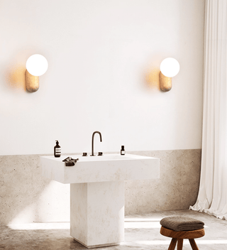 Aeralis Applique Murale Travertine Pebble Murale