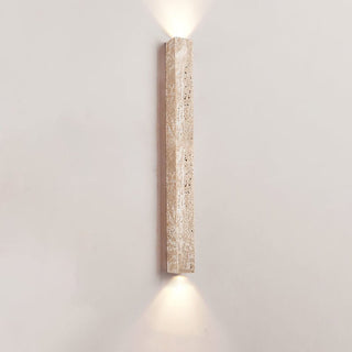 Travertine Stripe Wall Sconce-Neutral Decor