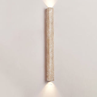 Travertine Stripe Wall Sconce-Neutral Decor