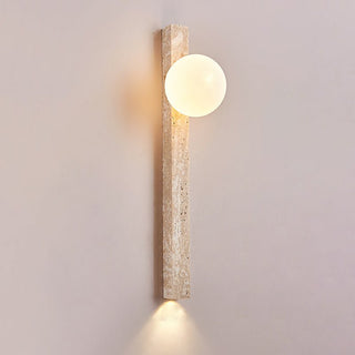 Travertine Stripe Wall Sconce-Neutral Decor