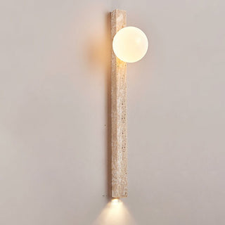 Travertine Stripe Wall Sconce-Neutral Decor
