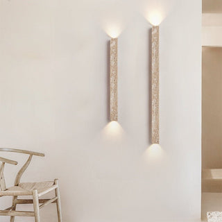 Travertine Stripe Wall Sconce-Neutral Decor