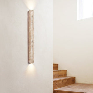 Travertine Stripe Wall Sconce-Neutral Decor