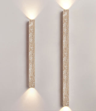 Travertine Stripe Wall Sconce-Neutral Decor