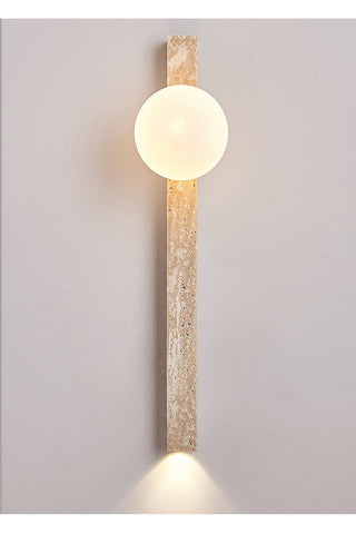 Travertine Stripe Wall Sconce-Neutral Decor