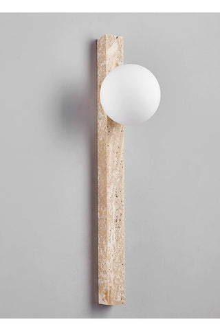 Travertine Stripe Wall Sconce-Neutral Decor